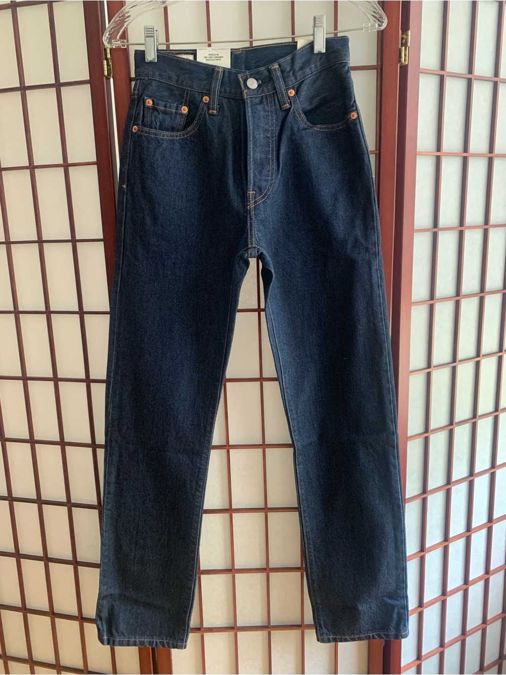 NWT Levi's 501 Hi-Rise Women’s Straight Leg Button Fly Jeans in Size 24x30